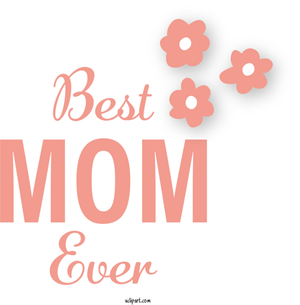 Free Holidays Design Logo Font For Mothers Day Clipart Transparent Background