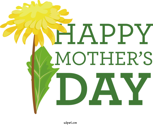 Free Holidays Cut Flowers Leaf Floral Design For Mothers Day Clipart Transparent Background
