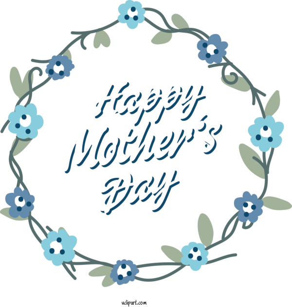 Free Holidays Floral Design Flower Wreath For Mothers Day Clipart Transparent Background