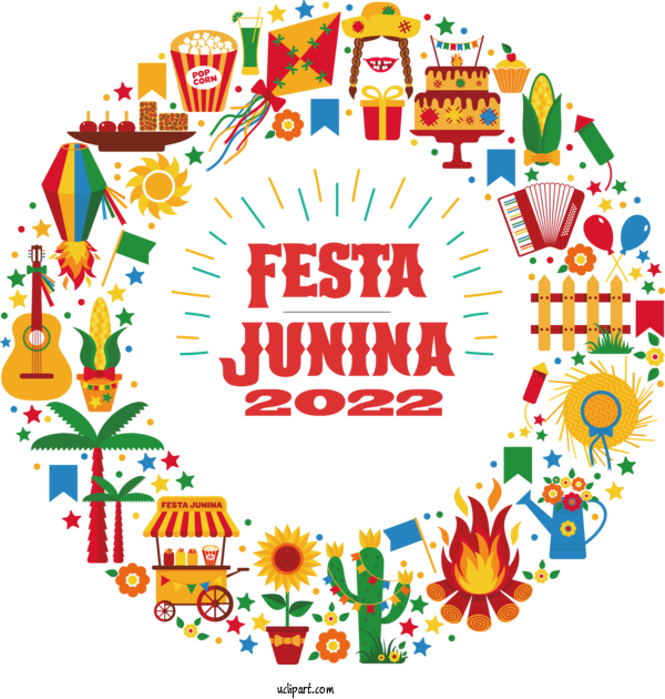 Free Holidays Line Text Mathematics For Brazilian Festa Junina Clipart Transparent Background