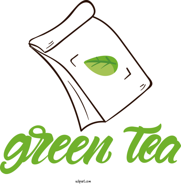 Free Drink Line Art Logo Leaf For Tea Clipart Transparent Background
