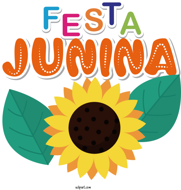 Free Holidays Daisy Family Flower Leaf For Brazilian Festa Junina Clipart Transparent Background