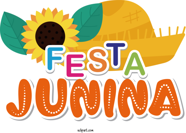 Free Holidays Flower Logo Design For Brazilian Festa Junina Clipart Transparent Background