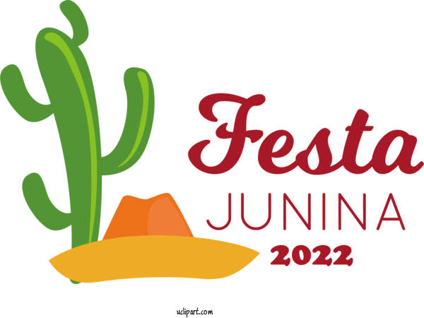 Free Holidays Logo Design Text For Brazilian Festa Junina Clipart Transparent Background