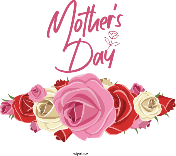 Free Holidays Flower Flower Bouquet Rose For Mothers Day Clipart Transparent Background
