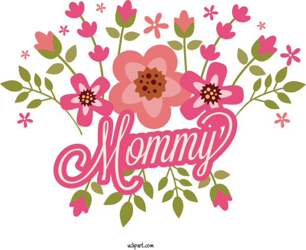 Free Holidays Floral Design Visual Arts Design For Mothers Day Clipart Transparent Background