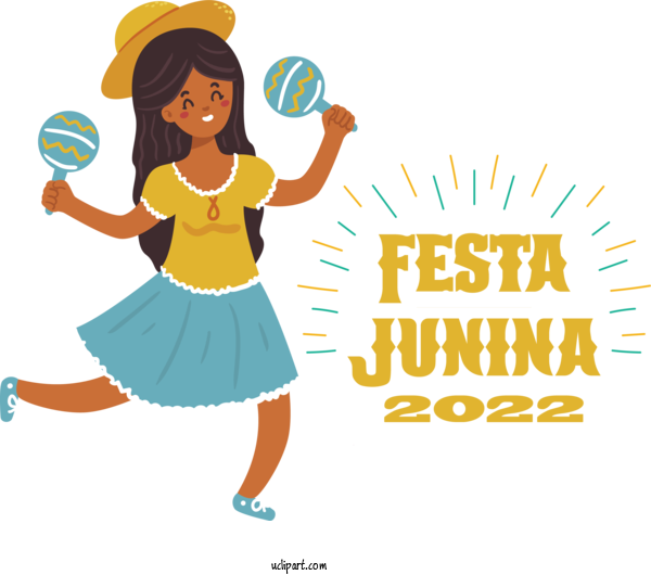 Free Holidays Human Clothing Cartoon For Brazilian Festa Junina Clipart Transparent Background
