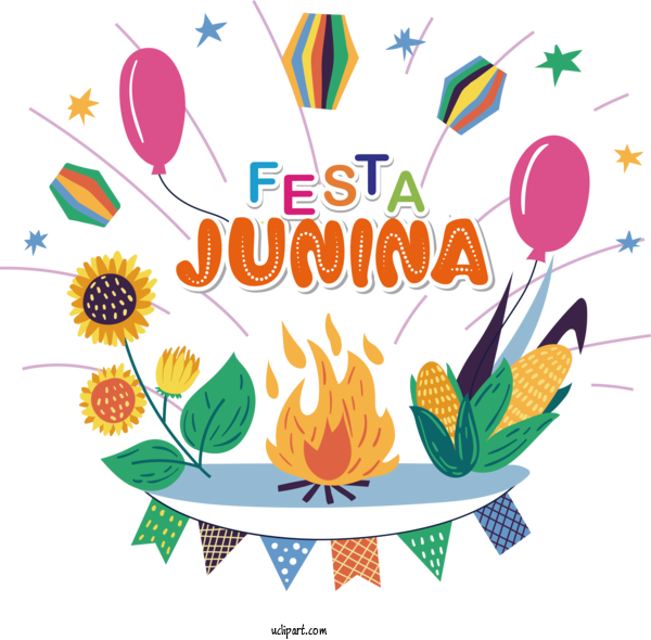 Free Holidays Vector Design Infographic For Brazilian Festa Junina Clipart Transparent Background