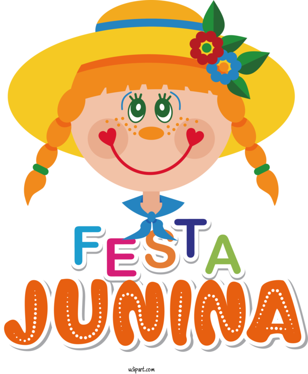 Free Holidays Human Cartoon Line For Brazilian Festa Junina Clipart Transparent Background