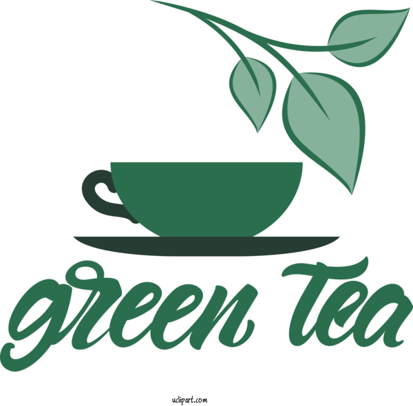 Free Drink Line Art Leaf Logo For Tea Clipart Transparent Background