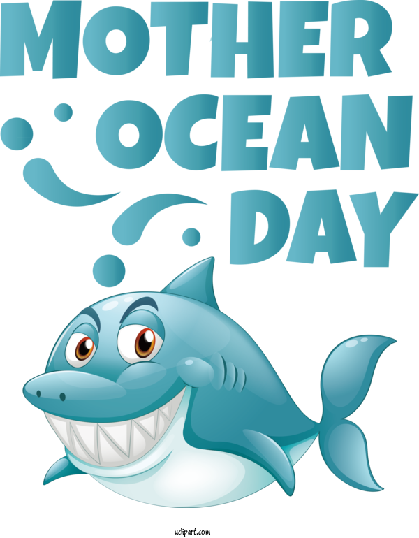 Free Nature Sharks Porpoises Cartoon For Ocean Clipart Transparent Background