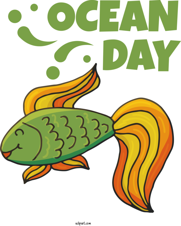 Free Nature Cartoon Plant Fish For Ocean Clipart Transparent Background
