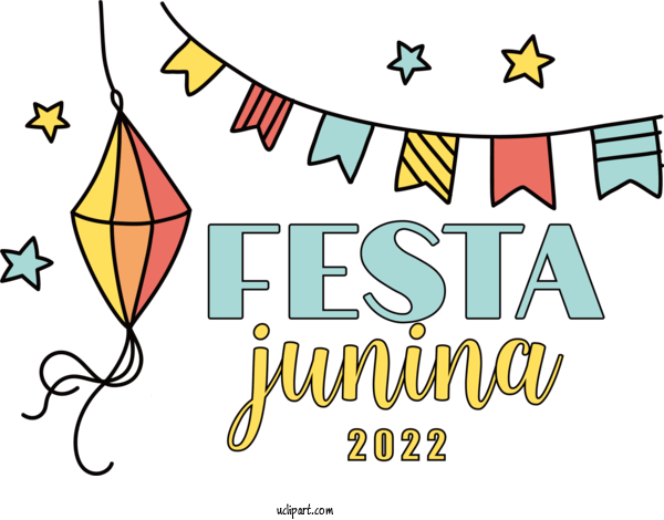 Free Holidays Design Cartoon Line For Brazilian Festa Junina Clipart Transparent Background