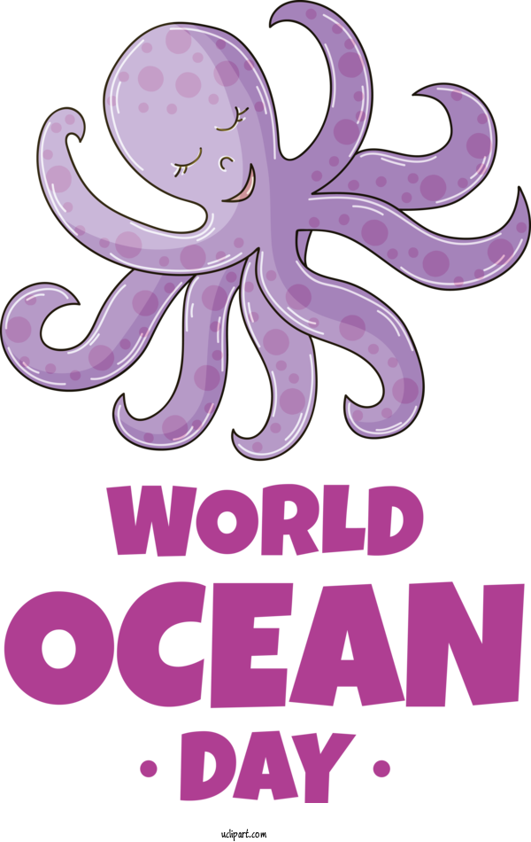 Free Nature Octopus Cartoon Logo For Ocean Clipart Transparent Background