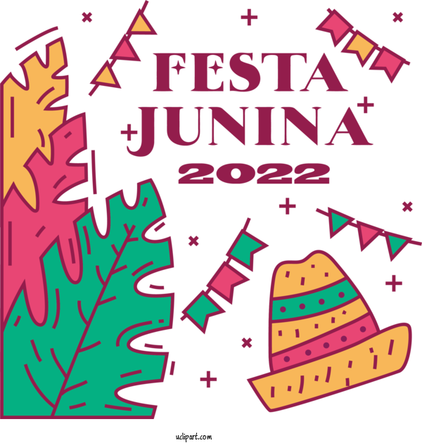 Free Holidays Flower Floral Design Design For Brazilian Festa Junina Clipart Transparent Background