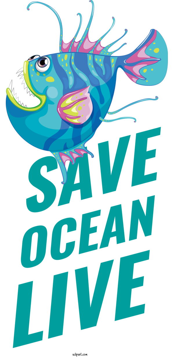 Free Nature Design Poster Logo For Ocean Clipart Transparent Background