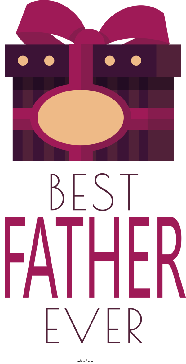 Free Holidays Design Logo Poster For Fathers Day Clipart Transparent Background