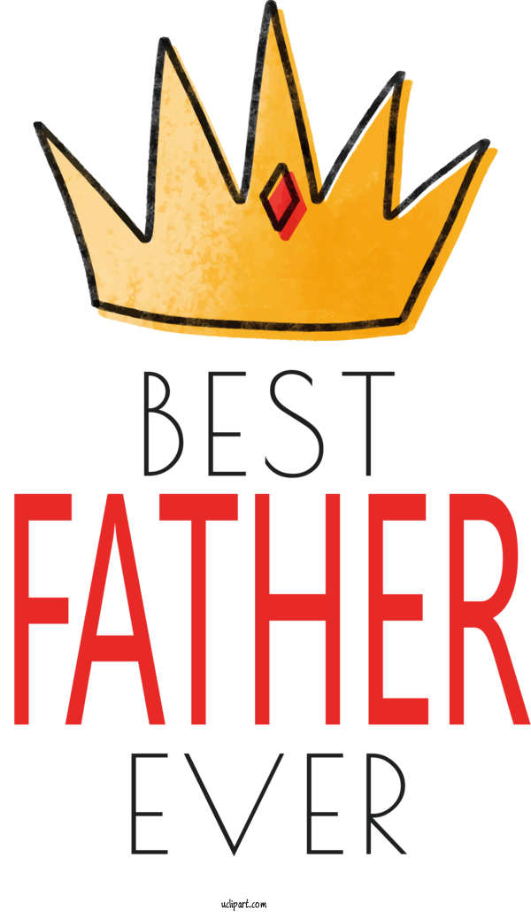 Free Holidays Logo Line Design For Fathers Day Clipart Transparent Background