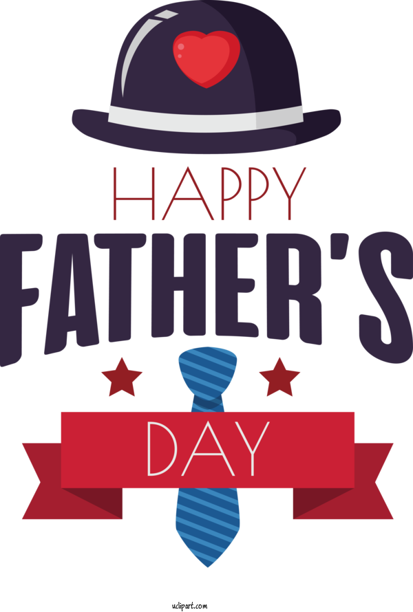 Free Holidays Design Logo Hat For Fathers Day Clipart Transparent Background