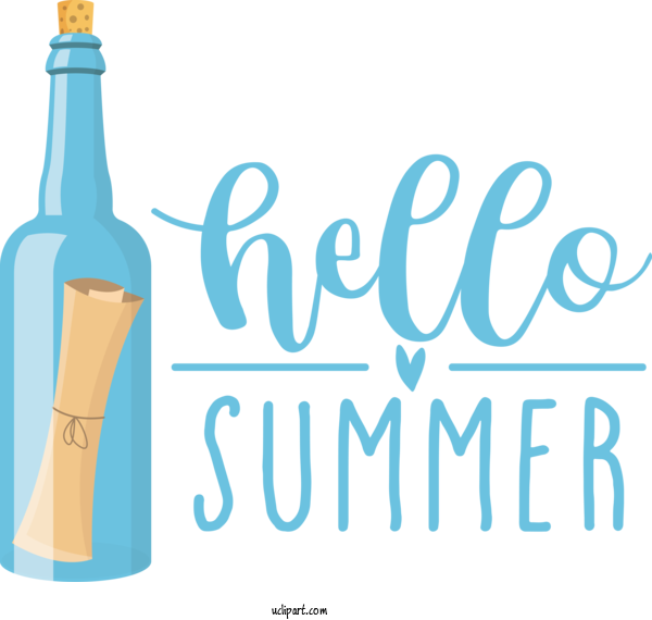 Free Nature Glass Bottle Bottle Logo For Summer Clipart Transparent Background