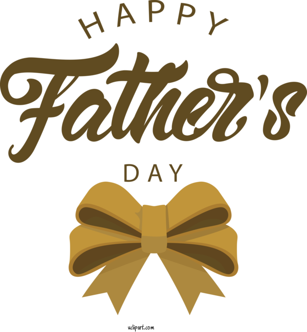 Free Holidays Logo Line Yellow For Fathers Day Clipart Transparent Background