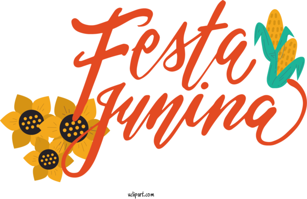 Free Holidays Logo Design Flower For Brazilian Festa Junina Clipart Transparent Background