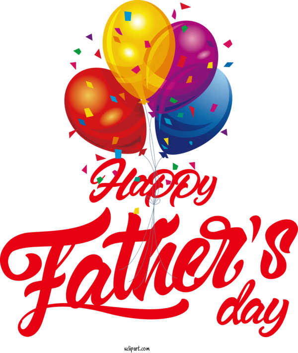 Free Holidays Balloon Design Point For Fathers Day Clipart Transparent Background