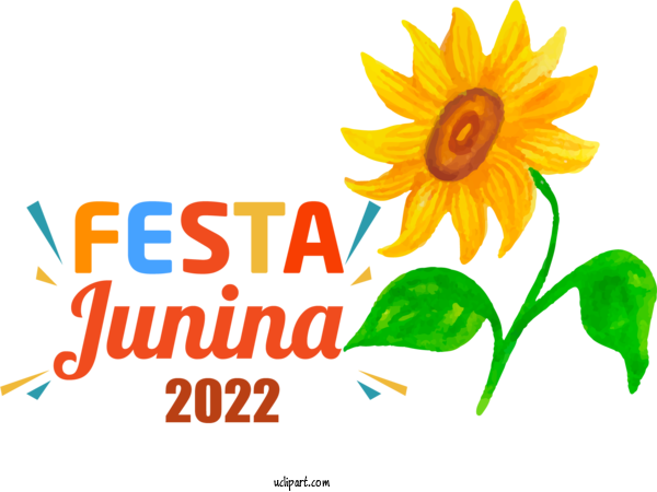 Free Holidays Flower Daisy Family Cut Flowers For Brazilian Festa Junina Clipart Transparent Background