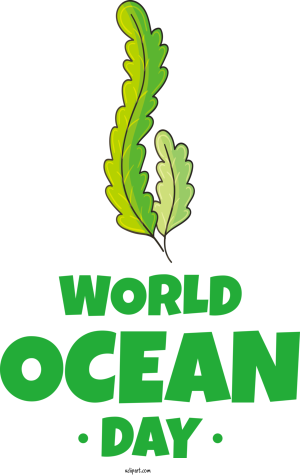 Free Nature Leaf Plant Stem Logo For Ocean Clipart Transparent Background
