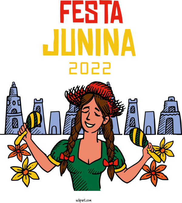 Free Holidays Cartoon Drawing Birthday For Brazilian Festa Junina Clipart Transparent Background