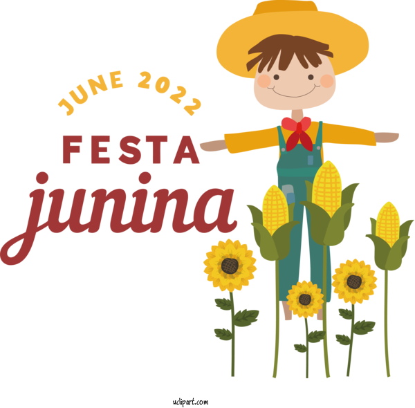 Free Holidays Common Sunflower Seed Sunflower Seed For Brazilian Festa Junina Clipart Transparent Background
