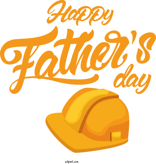 Free Holidays Logo Yellow Hat For Fathers Day Clipart Transparent Background
