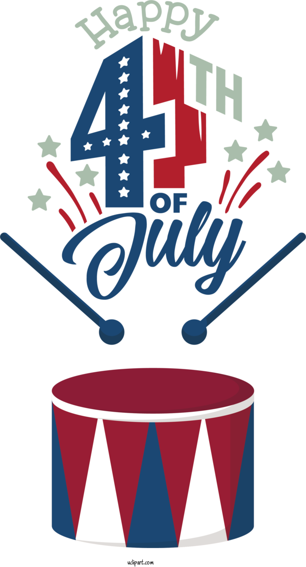 Free Holidays Design Logo For Fourth Of July Clipart Transparent Background