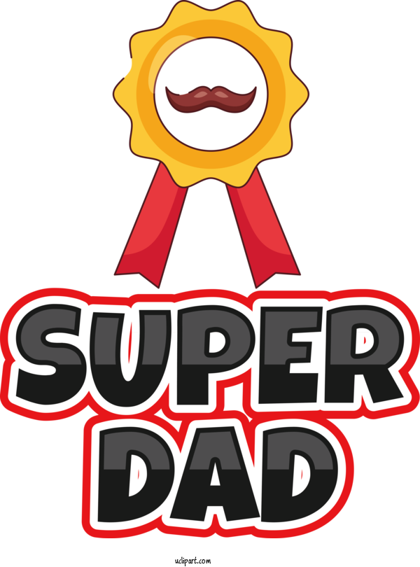 Free Holidays Symbol Logo Cartoon For Fathers Day Clipart Transparent Background