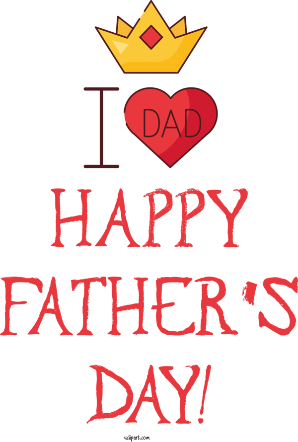 Free Holidays Design Heart Line For Fathers Day Clipart Transparent Background