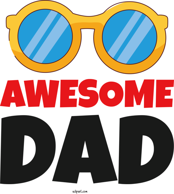 Free Holidays Sunglasses Logo Goggles For Fathers Day Clipart Transparent Background