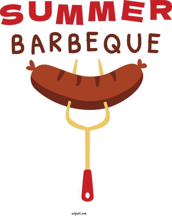 Free Food Cartoon Design For Barbecue Clipart Transparent Background