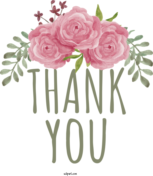 Free Occasions Flower Flower Bouquet Floral Design For Thank You Clipart Transparent Background