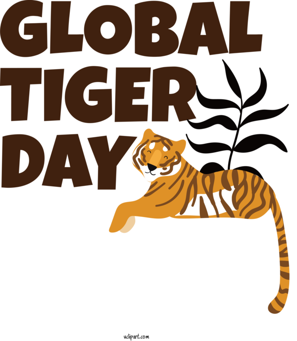 Free Animals Tiger Cat Human For Tiger Clipart Transparent Background