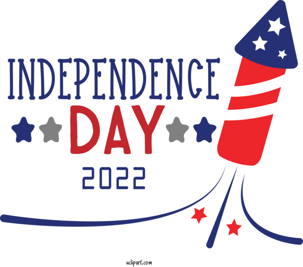 Free Holidays Logo For Fourth Of July Clipart Transparent Background