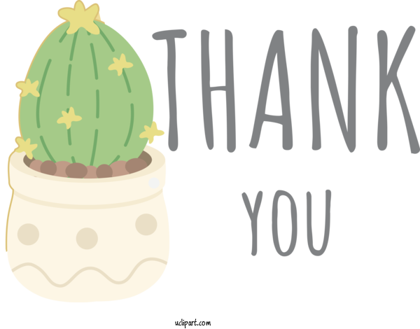 Free Occasions Design Citroën Cactus M Yellow For Thank You Clipart Transparent Background