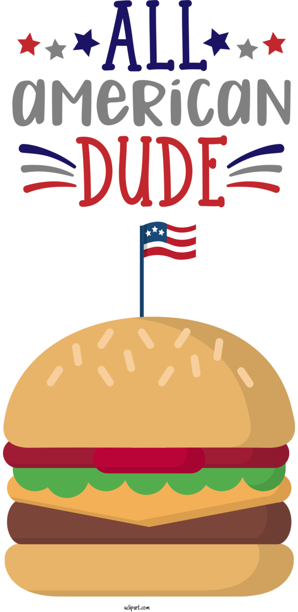 Free Holidays Fast Food Line Meal For Fourth Of July Clipart Transparent Background