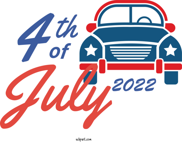 Free Holidays Logo Line Signage For Fourth Of July Clipart Transparent Background
