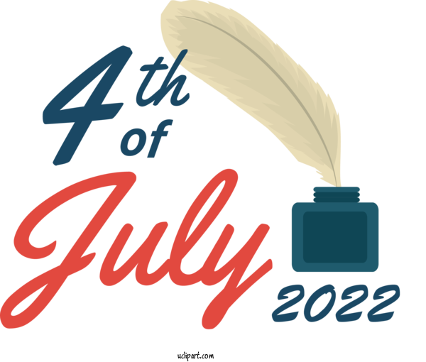 Free Holidays Logo Design Cartoon For Fourth Of July Clipart Transparent Background