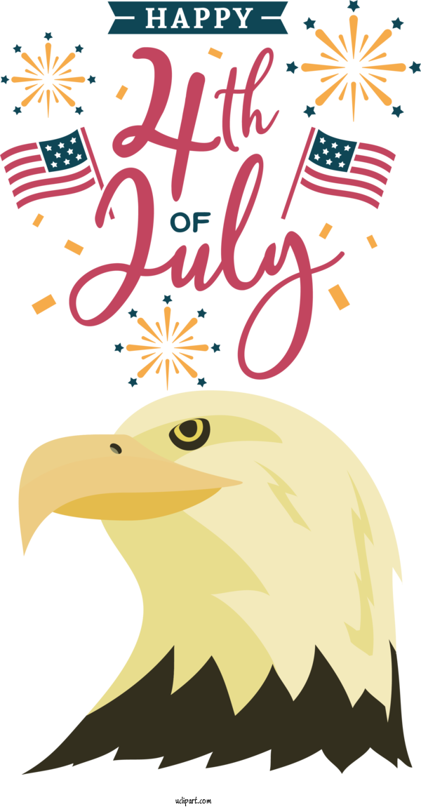Free Holidays Birds Beak Line For Fourth Of July Clipart Transparent Background