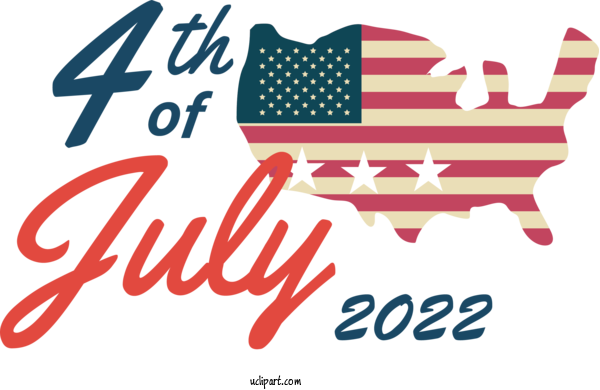 Free Holidays Design Logo Line For Fourth Of July Clipart Transparent Background