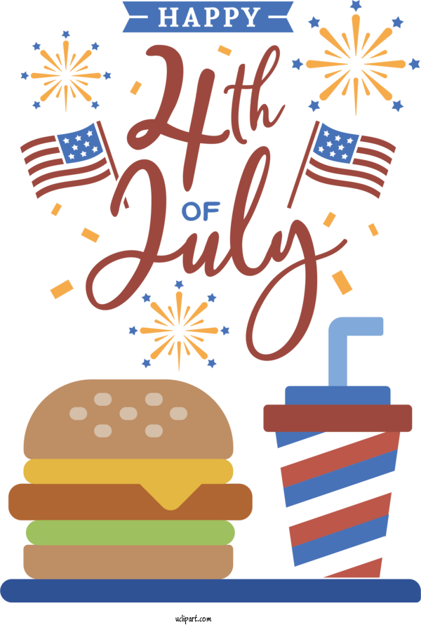 Free Holidays Line Party Mitsui Cuisine M For Fourth Of July Clipart Transparent Background