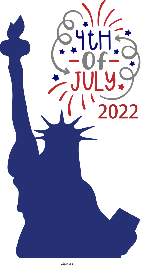 Free Holidays Statue Of Liberty Statue Silhouette For Fourth Of July Clipart Transparent Background