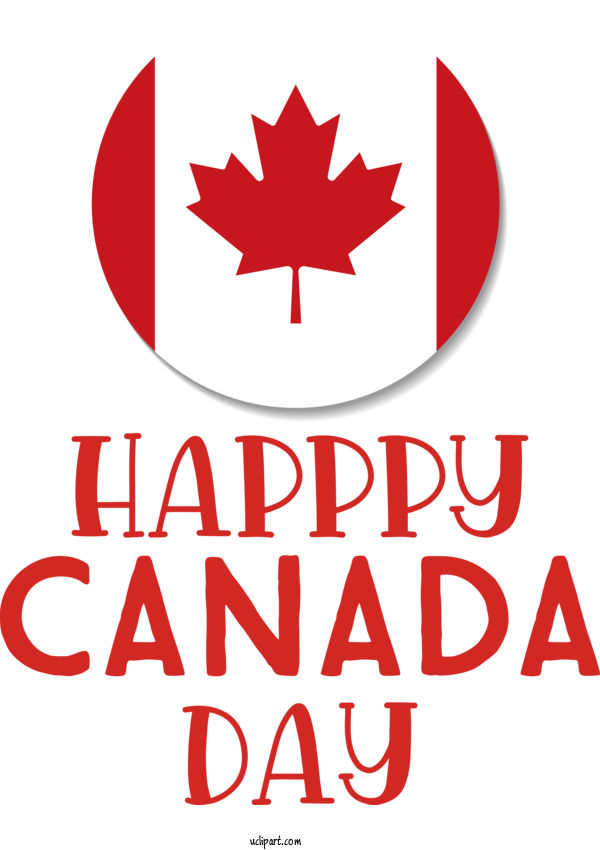 Free Holiday Leaf Canada Logo For Canada Day Clipart Transparent Background