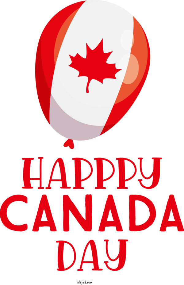 Free Holiday Logo Canada Flower For Canada Day Clipart Transparent Background